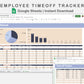 Google Sheets - Employee Time off Tracker - Sweet