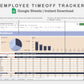 Google Sheets - Employee Time off Tracker - Sweet