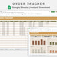 Google Sheets - Order Tracker - Boho