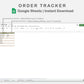 Google Sheets - Order Tracker - Boho