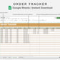 Google Sheets - Order Tracker - Boho