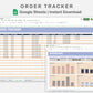 Google Sheets - Order Tracker - Sweet