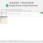 Google Sheets - Order Tracker - Sweet