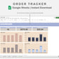 Google Sheets - Order Tracker - Sweet