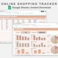 Google Sheets - Online Shopping Tracker - Neutral