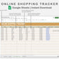 Google Sheets - Online Shopping Tracker - Boho