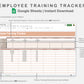 Google Sheets - Employee Training Tracker - Neutral