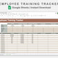 Google Sheets - Employee Training Tracker - Earthy