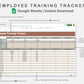 Google Sheets - Employee Training Tracker - Earthy