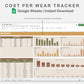 Google Sheets - Cost Per Wear Tracker - Boho