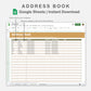 Google Sheets - Address Book - Boho
