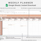 Google Sheets - Weekly Planner - Neutral