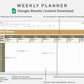 Google Sheets - Weekly Planner - Boho