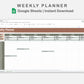 Google Sheets - Weekly Planner - Earthy