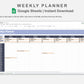 Google Sheets - Weekly Planner - Sweet