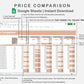 Google Sheets - Price Comparison - Neutral