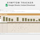 Google Sheets - Symptom Tracker - Boho