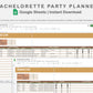Google Sheets - Bachelorette Party Planner - Boho