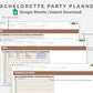 Google Sheets - Bachelorette Party Planner - Earthy