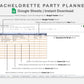 Google Sheets - Bachelorette Party Planner - Sweet
