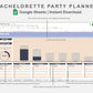 Google Sheets - Bachelorette Party Planner - Sweet