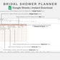 Google Sheets - Bridal Shower Planner - Neutral