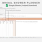 Google Sheets - Bridal Shower Planner - Neutral