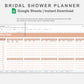 Google Sheets - Bridal Shower Planner - Neutral