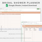 Google Sheets - Bridal Shower Planner - Neutral