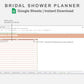 Google Sheets - Bridal Shower Planner - Neutral