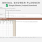 Google Sheets - Bridal Shower Planner - Earthy