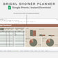 Google Sheets - Bridal Shower Planner - Earthy