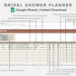 Google Sheets - Bridal Shower Planner - Earthy