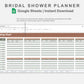Google Sheets - Bridal Shower Planner - Earthy
