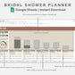 Google Sheets - Bridal Shower Planner - Earthy