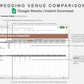 Google Sheets - Wedding Venue Comparison - Earthy