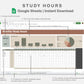 Google Sheets - Study Hours - Earthy