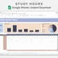 Google Sheets - Study Hours - Sweet