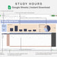 Google Sheets - Study Hours - Sweet