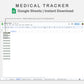 Google Sheets - Medical Tracker - Earthy