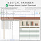 Google Sheets - Medical Tracker - Earthy