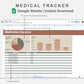 Google Sheets - Medical Tracker - Earthy