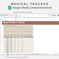 Google Sheets - Medical Tracker - Earthy