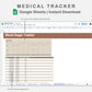 Google Sheets - Medical Tracker - Earthy