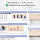 Google Sheets - Medical Tracker - Sweet