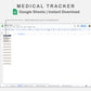 Google Sheets - Medical Tracker - Sweet