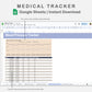 Google Sheets - Medical Tracker - Sweet