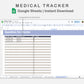 Google Sheets - Medical Tracker - Sweet