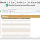 Google Sheets - Home Renovation Planner - Boho