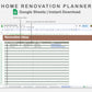 Google Sheets - Home Renovation Planner - Earthy